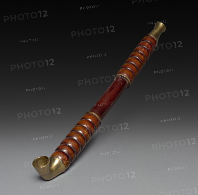 Tobacco Pipe, 19th century. Japan, Edo Period (1615-1868). Bamboo, metal, and brass; overall: 27.4 cm (10 13/16 in.).