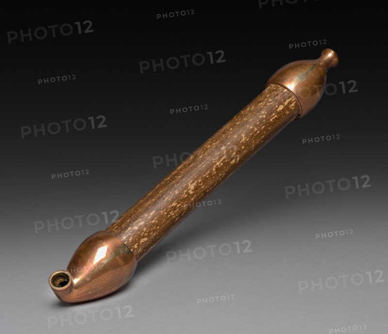 Tobacco Pipe, 19th century. Japan, Edo Period (1615-1868). Bamboo and copper; overall: 27 cm (10 5/8 in.).