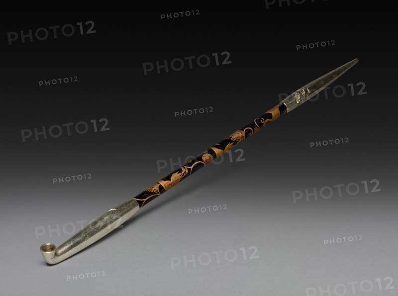 Tobacco Pipe, 19th century. Japan, Edo Period (1615-1868). Wood and metal; overall: 43.6 cm (17 3/16 in.).