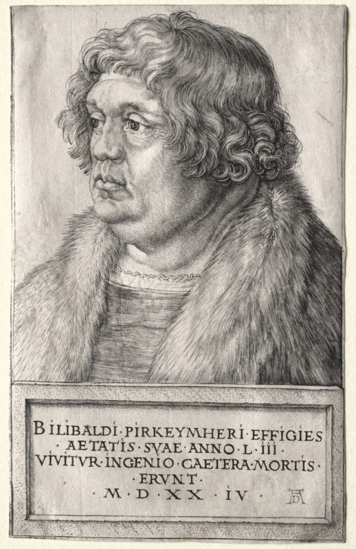 Willibald Pirkheimer, 1524. Albrecht Dürer (German, 1471-1528). Engraving