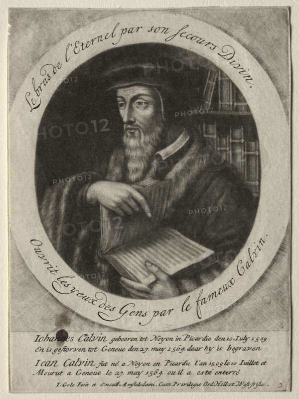John Calvin. Jacob Gole (Dutch, 1660-1737). Mezzotint
