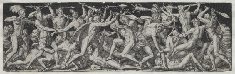 Combats and Triumphs No. 7. Etienne Delaune (French, 1518/19-c. 1583). Engraving