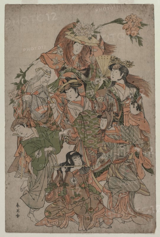 Iwai Hanshiro IV in a Dance of Seven Changes, c. 1793 or 1794. Katsukawa Shunei (Japanese, 1762-1819). Color woodblock print; sheet: 38.8 x 25.8 cm (15 1/4 x 10 3/16 in.).