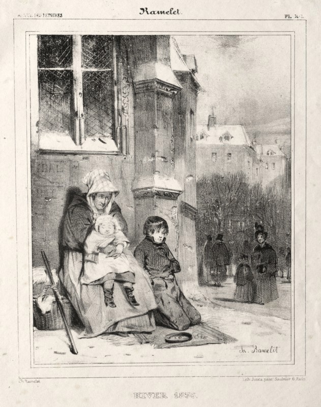 Winter, 1836. Charles Ramelet (French, 1805-1851). Lithograph