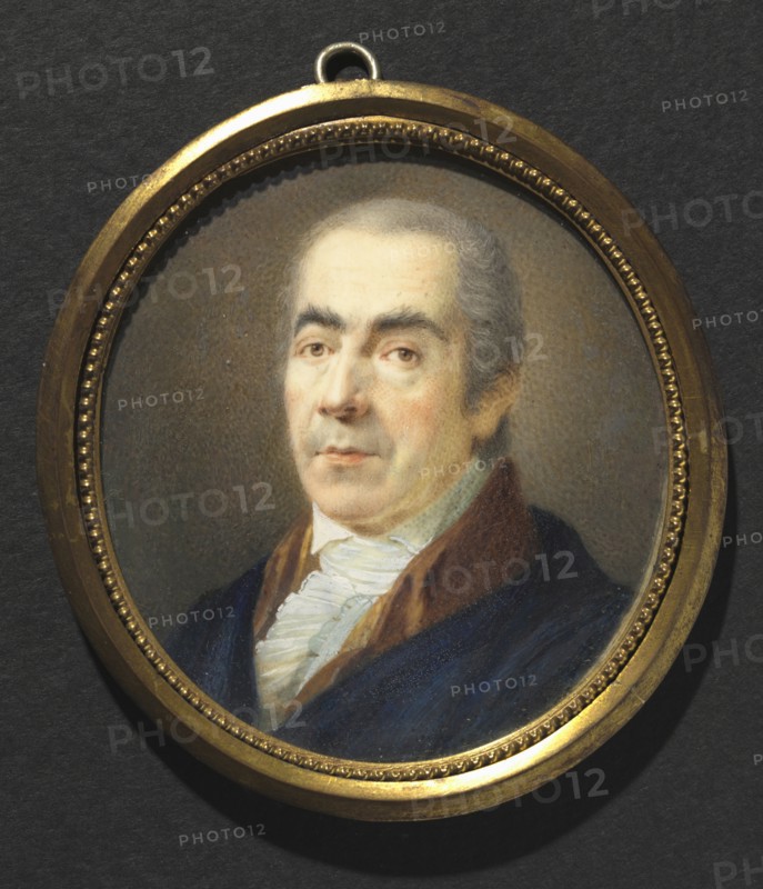 Portrait of a Man, c. 1795. Heinrich Friedrich Füger (German, 1751-1818). Watercolor on ivory in a gilt metal frame; framed: 8.2 x 7.7 cm (3 1/4 x 3 1/16 in.); unframed: 7.2 x 7 cm (2 13/16 x 2 3/4 in.).