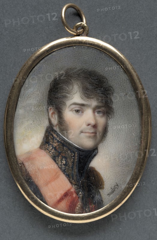 Portrait of Henri Gratien, Comte Bertrand, 1808. Jean-Baptiste Isabey (French, 1767-1855). Watercolor on ivory in a gold and enamel frame; framed: 4.3 x 3.4 cm (1 11/16 x 1 5/16 in.); unframed: 3.9 x 3 cm (1 9/16 x 1 3/16 in.)