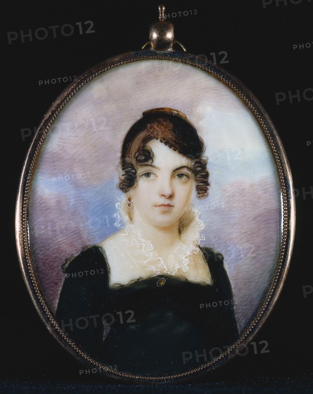 Portrait of a Woman, c. 1810. John Wesley Jarvis (American, 1781-1840). Watercolor on ivory; framed: 7.6 x 6.4 cm (3 x 2 1/2 in.); unframed: 7 x 5.7 cm (2 3/4 x 2 1/4 in.).