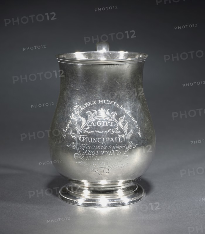 Cann, 1747. Jacob Hurd (American, 1702-1758). Silver; overall: 13.7 cm (5 3/8 in.); with handle: 14 cm (5 1/2 in.); without handle: 9.9 cm (3 7/8 in.).