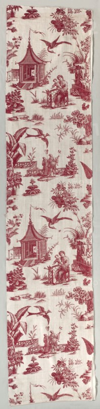Copperplate-Printed Cotton, 1700s. England, Chambers, 18th century. Copperplate printed cotton; overall: 227.9 x 123.7 cm (89 3/4 x 48 11/16 in.).