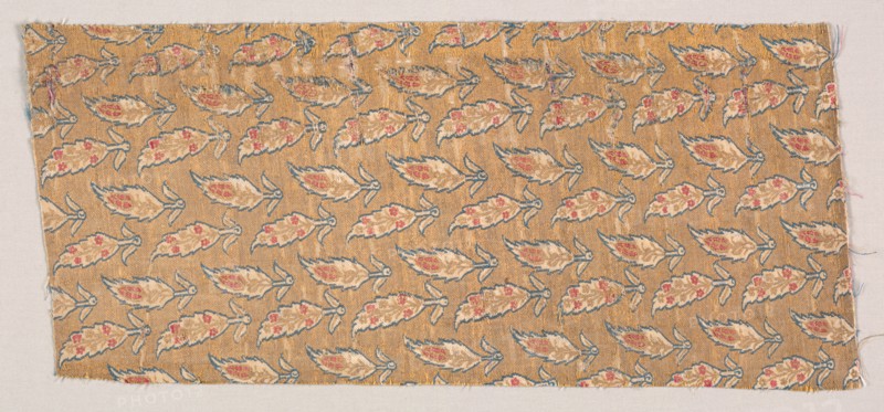 Textile Fragment, 17th century. Turkey, Asia Minor, 17th century. Brocaded silk with metal thread weft; average: 50.8 x 22.9 cm (20 x 9 in.).