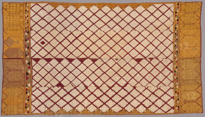Head Shawl ("Phulkari"), 1800s. India, Punjab, 19th century. Embroidery: silk on cotton tabby ground; overall: 273.7 x 136.5 cm (107 3/4 x 53 3/4 in.).