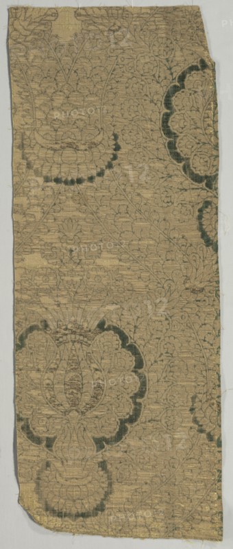 Velvet Fragments, early 16th century. Spain, early 16th century. Velvet (cut, voided, and brocaded): silk and gold thread; overall: 95.7 x 37.7 cm (37 11/16 x 14 13/16 in.).