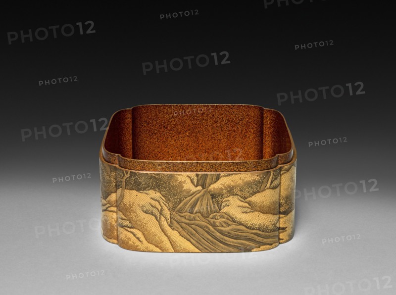 Box (bottom), late 1800s. Japan, Meiji Period (1868-1912). Wood with lacquer and gold; overall: 10.2 x 12.3 x 11.5 cm (4 x 4 13/16 x 4 1/2 in.).