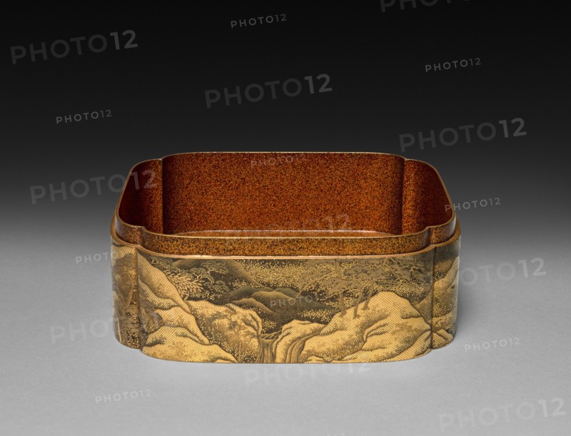 Box (middle), late 1800s. Japan, Meiji Period (1868-1912). Wood with lacquer and gold; overall: 10.2 x 12.3 x 11.5 cm (4 x 4 13/16 x 4 1/2 in.).