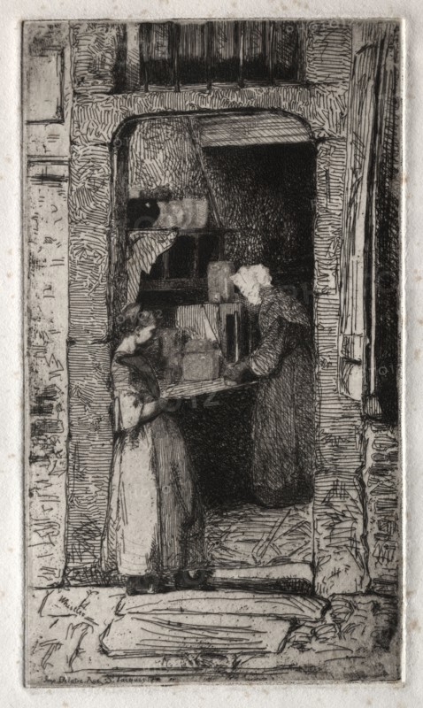 Twelve Etchings from Nature:  La Marchande de Moutarde, 1858. James McNeill Whistler (American, 1834-1903). Etching