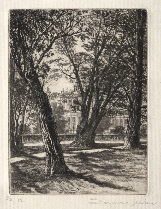 Kensington Gardens (The Small Plate), 1859. Francis Seymour Haden (British, 1818-1910). Etching and drypoint