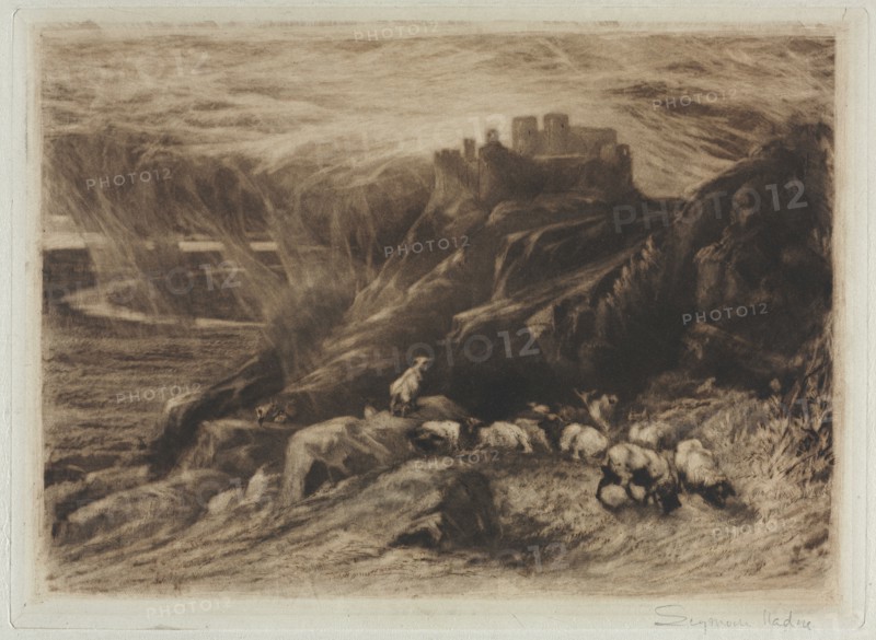 Harlech (A Second Plate), 1880. Francis Seymour Haden (British, 1818-1910). Mezzotint, etching and drypoint