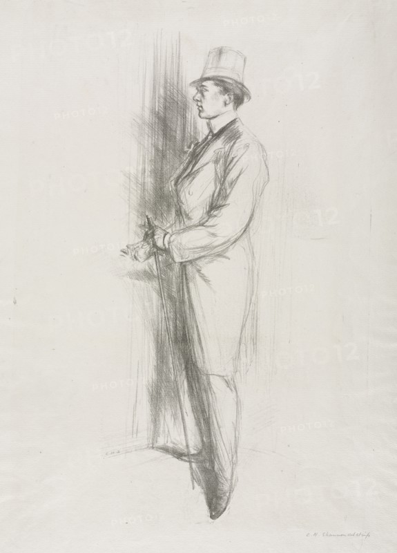 Sir Max Beerbohm, 1896. Charles Hasslewood Shannon (British, 1863-1937). Lithograph
