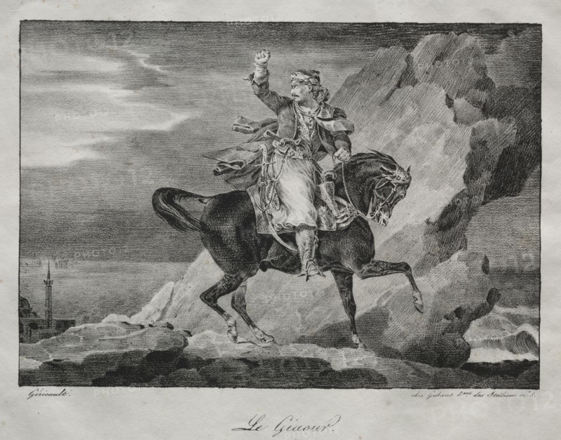 The Giaour, 1820. Théodore Géricault (French, 1791-1824). Lithograph
