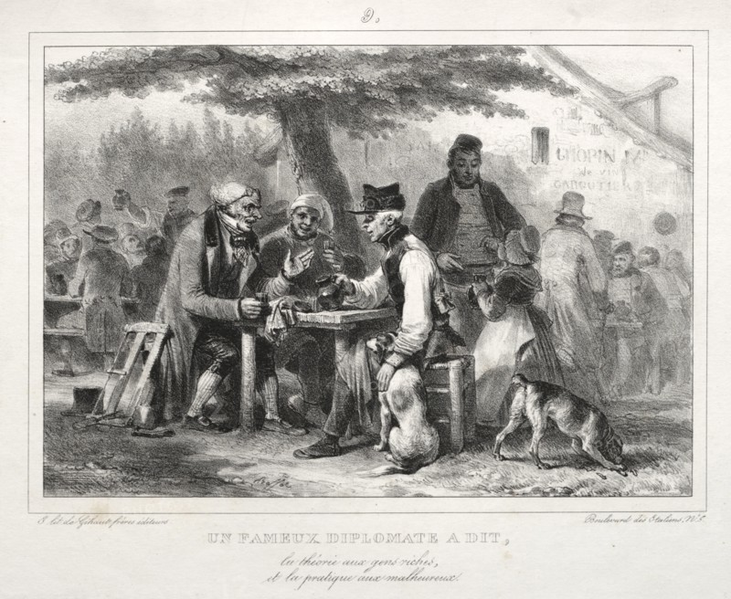Album for 1832:  Un famous diplomat à dit..., 1832. Auguste Raffet (French, 1804-1860). Lithograph