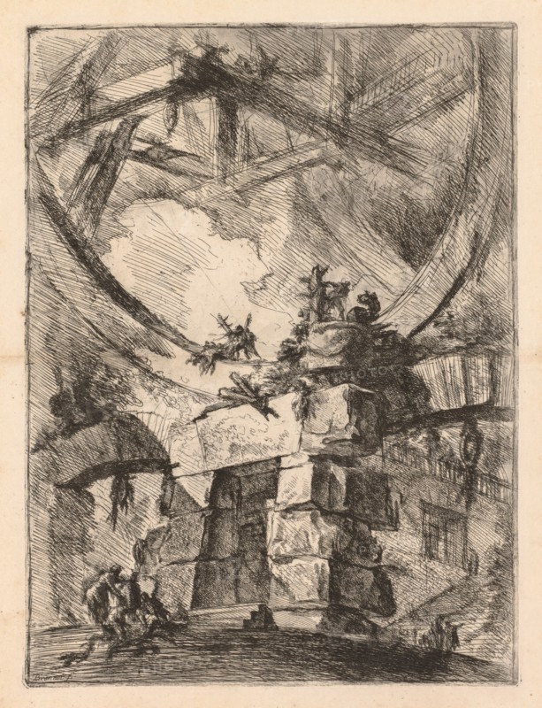 The Prisons:  A Prison Door, 1745-1750. Giovanni Battista Piranesi (Italian, 1720-1778). Etching