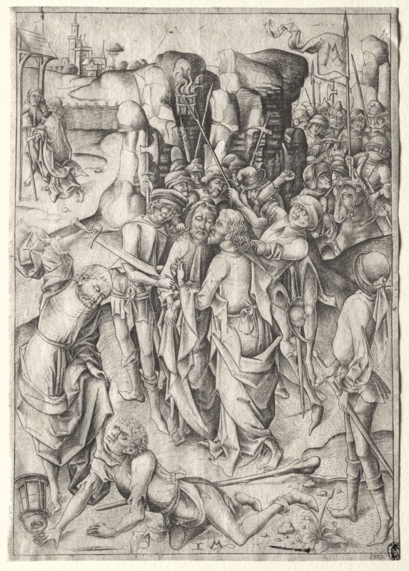 The Passion:  Christ Taken Captive. Israhel van Meckenem (German, c. 1440-1503). Engraving