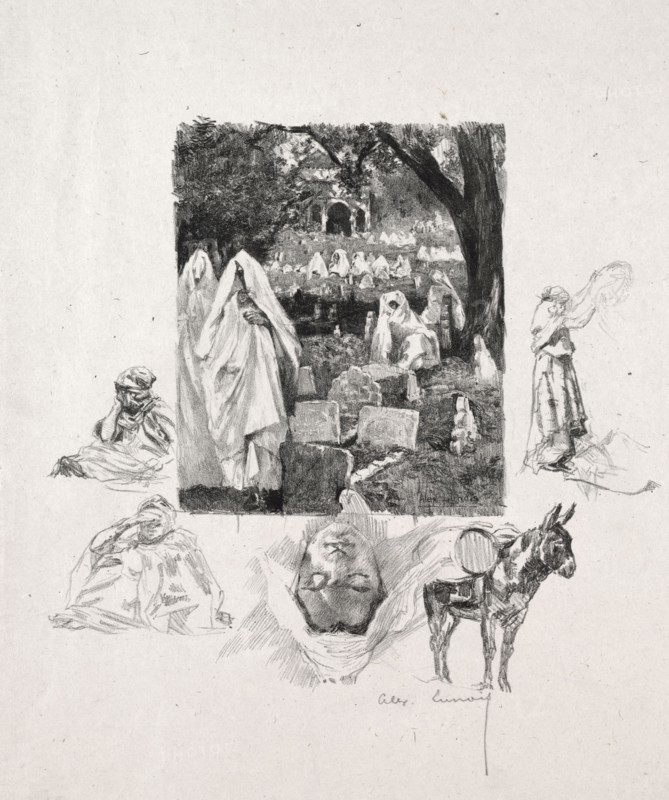 Moroccan Sketches. Alexandre Lunois (French, 1863-1916). Lithograph