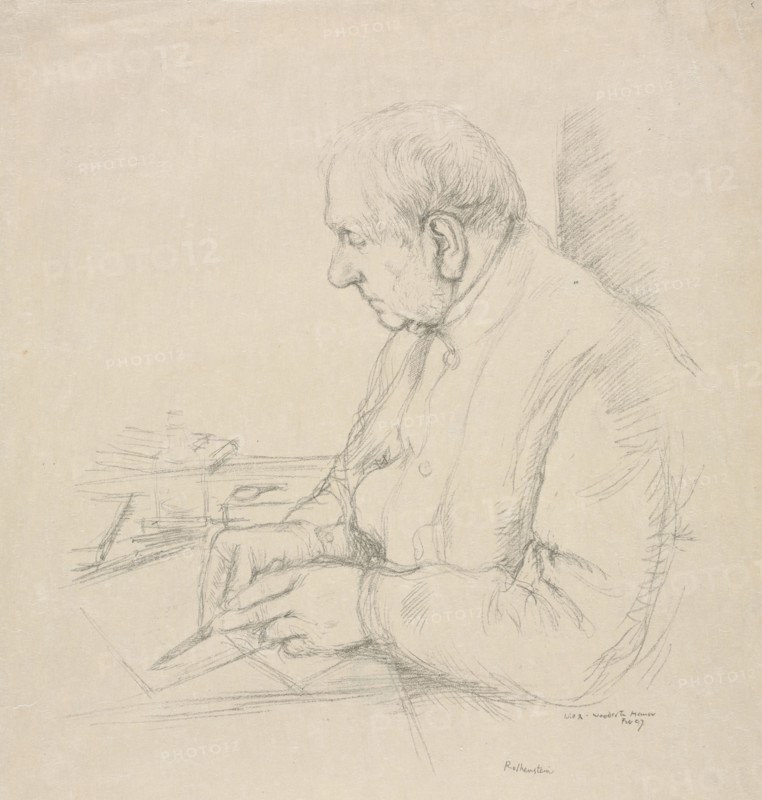 Sir Francis Seymour Haden, 1897. William Rothenstein (British, 1872-1945). Lithograph