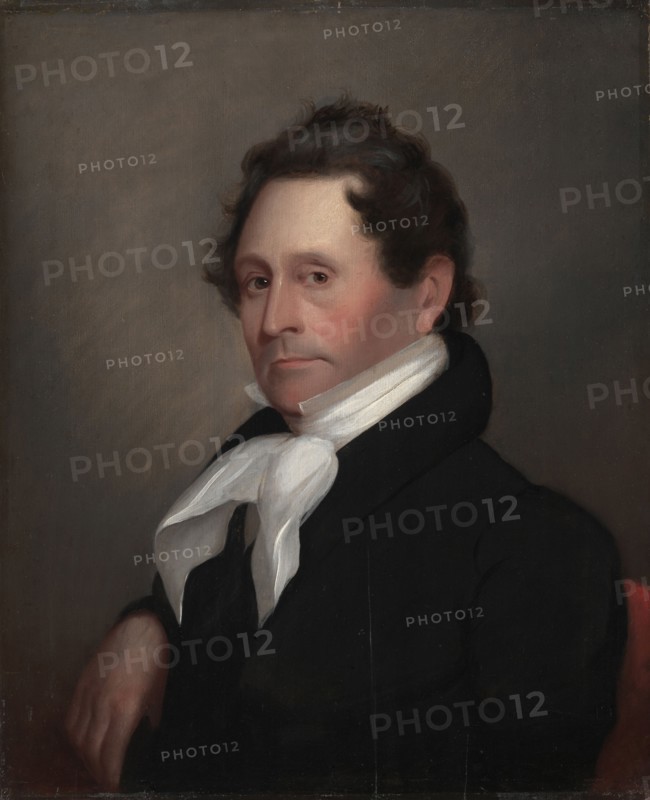 Senator Thomas Hart Benton, 1820s. Matthew Harris Jouett (American, 1787/88-1827). Oil on wood; unframed: 71.4 x 59.6 cm (28 1/8 x 23 7/16 in.).
