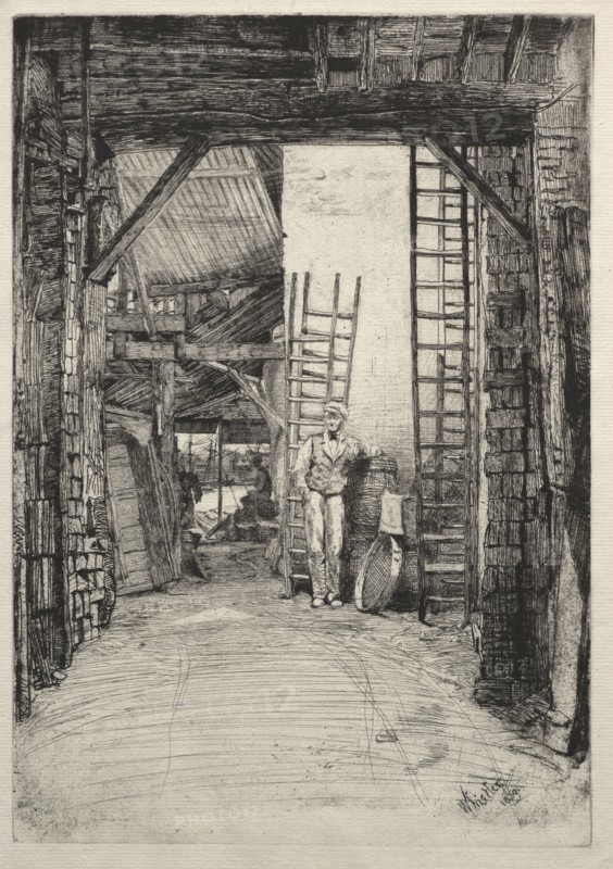 The Lime-burner, 1859. James McNeill Whistler (American, 1834-1903). Etching