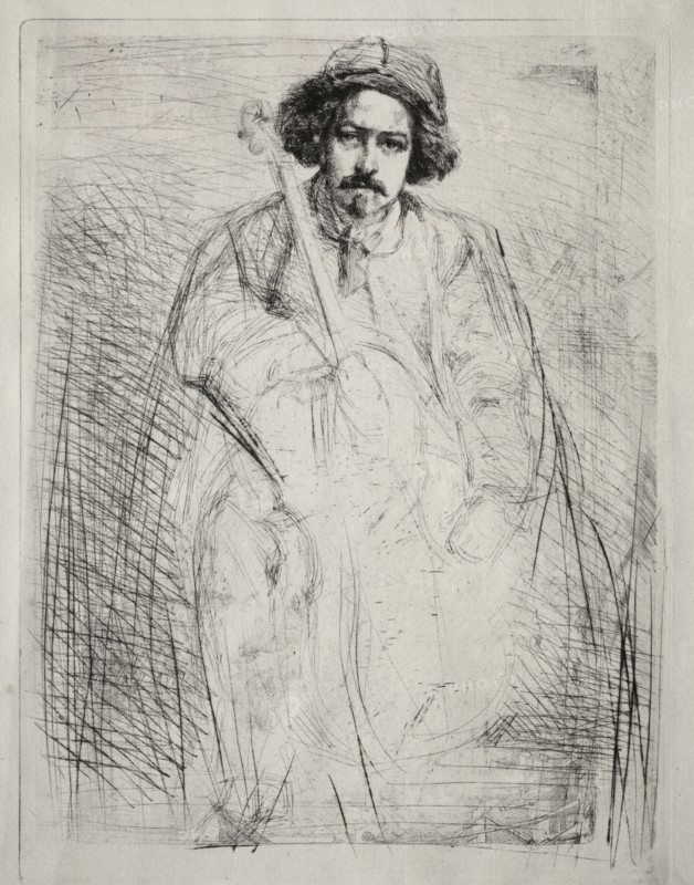 Becquet, 1871. James McNeill Whistler (American, 1834-1903). Etching and drypoint