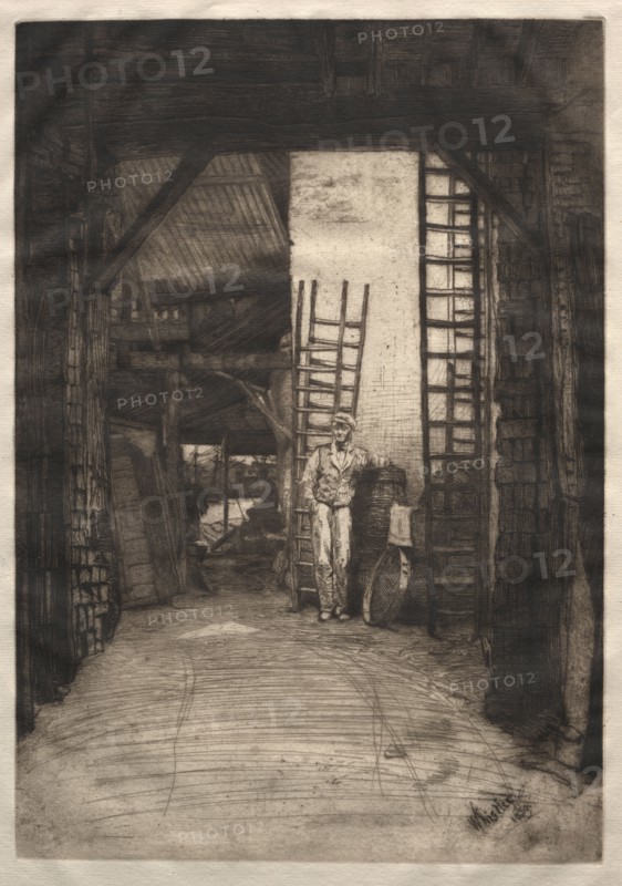 The Lime-burner, 1859. James McNeill Whistler (American, 1834-1903). Etching