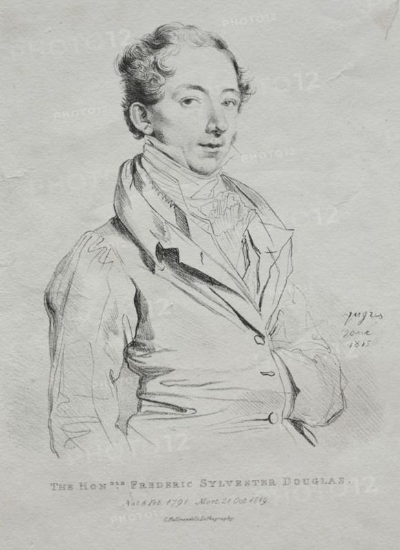 Honorable Frederic Sylvester Douglas, 1815. Jean-Auguste-Dominique Ingres (French, 1780-1867). Lithograph