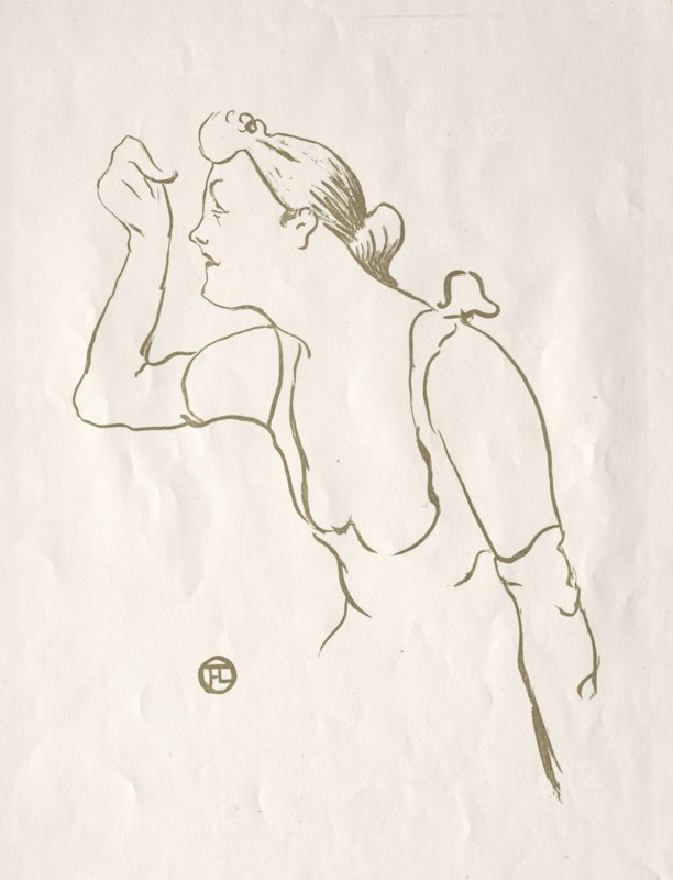 Paula Brébion, 1893. Henri de Toulouse-Lautrec (French, 1864-1901). Lithograph