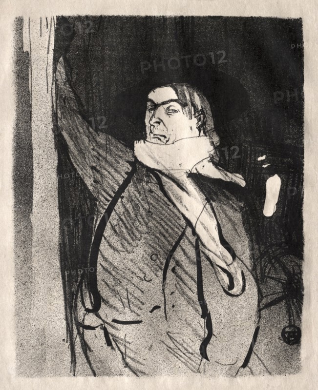 Aristide Bruant, 1893. Henri de Toulouse-Lautrec (French, 1864-1901). Lithograph