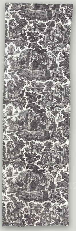 Miller's Family, early 1800s. France, Rouen, early 19th century. Copperplate printed cotton; overall: 240 x 72.7 cm (94 1/2 x 28 5/8 in.)