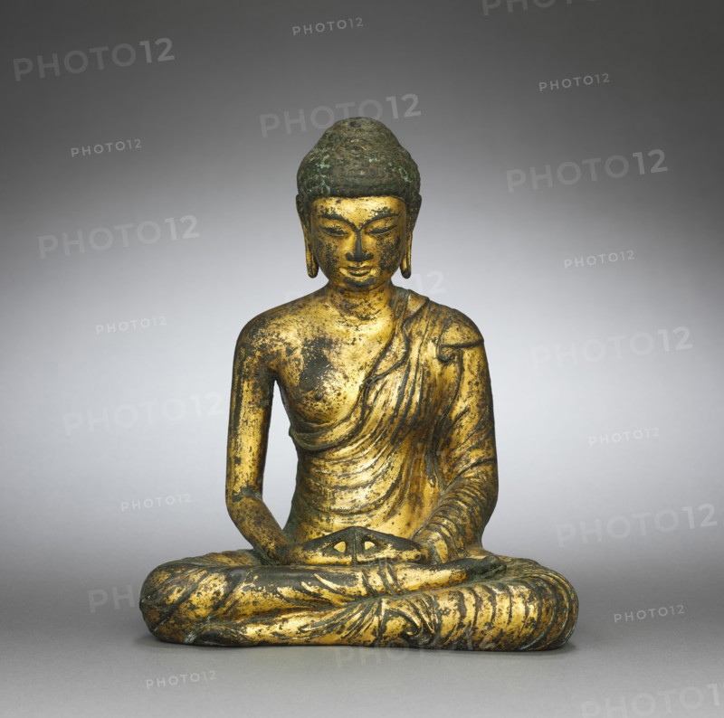Amitabha, mid 1000s. China, Yunnan province, Dali kingdom (938–1253). Gilt bronze; overall: 23 cm (9 1/16 in.).
