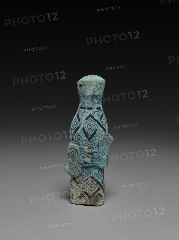 Halberd Standard, c. 600-221 BC. China, Zhou dynasty (c. 1046-256 BC). Bronze inlaid with silver; overall: 10 cm (3 15/16 in.).