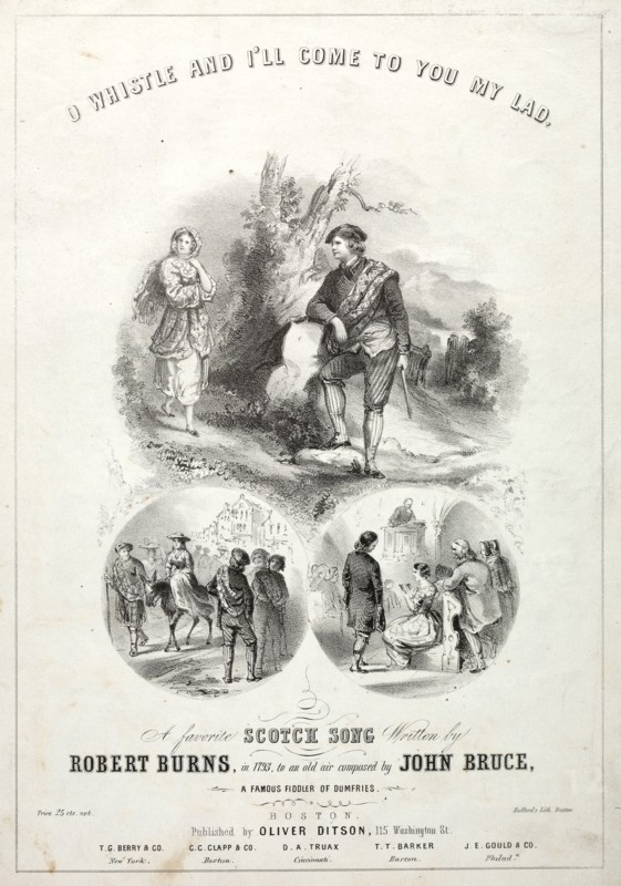 Oh Whistle and I'll Come to you, My Lad - Sheet Music Cover. Winslow Homer (American, 1836-1910). Lithograph