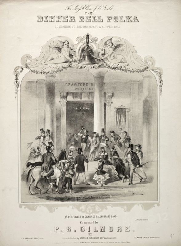 The Dinner Bell Polka - Sheet Music Cover. Winslow Homer (American, 1836-1910). Lithograph