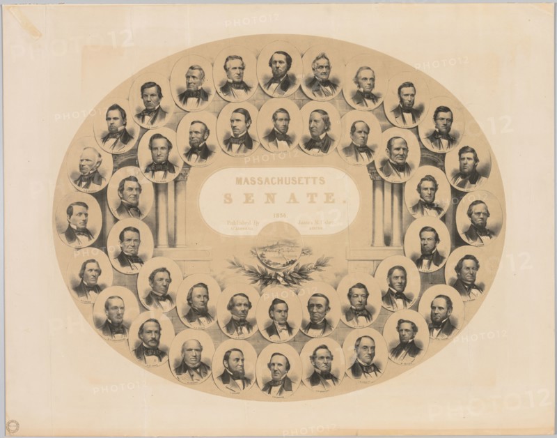 Massachusetts Senate, 1856. Winslow Homer (American, 1836-1910). Lithograph