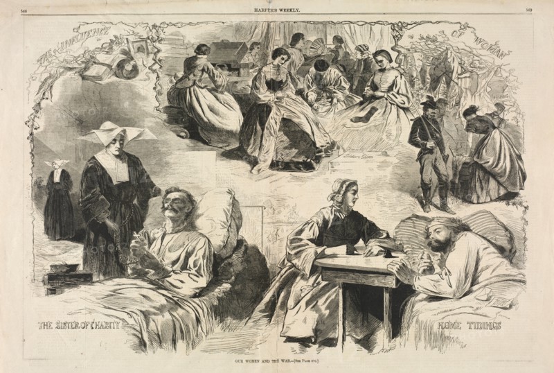 Our Women and the War, 1862. Winslow Homer (American, 1836-1910). Wood engraving