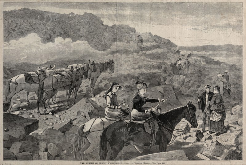 The Summit of Mount Washington, 1869. Winslow Homer (American, 1836-1910). Wood engraving