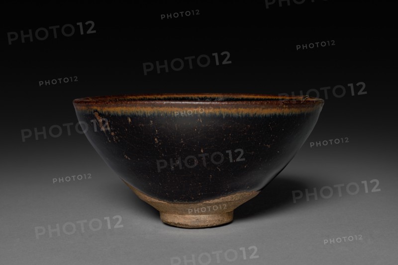 Tea Bowl: Jian ware, 960-1279. China, near Shui ch'i, Song dynasty (960-1279). Stoneware; overall: 6.5 x 12.2 cm (2 9/16 x 4 13/16 in.)