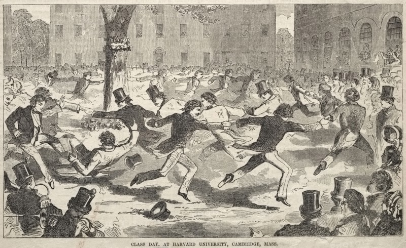 Class Day, at Harvard University, Cambridge, Massachusetts, 1858. Winslow Homer (American, 1836-1910). Wood engraving