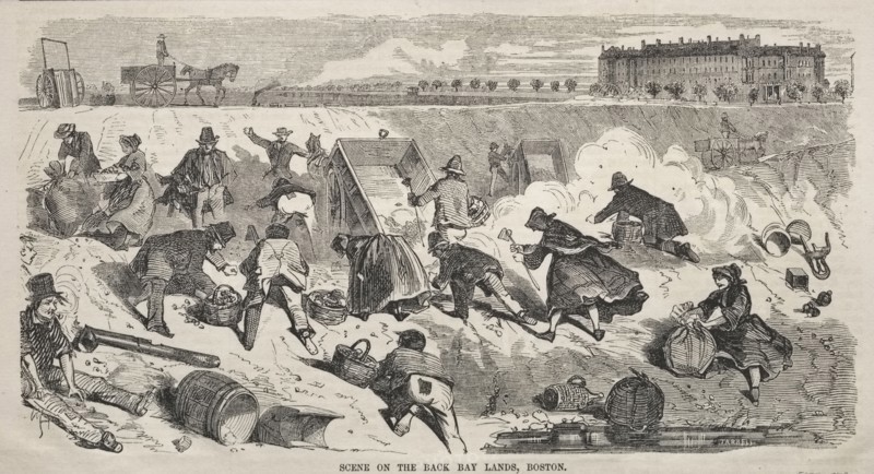 Scene on the Back Bay Lands, Boston, 1859. Winslow Homer (American, 1836-1910). Wood engraving