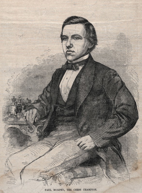 Paul Morphy, The Chess Champion, 1859. Winslow Homer (American, 1836-1910). Wood engraving