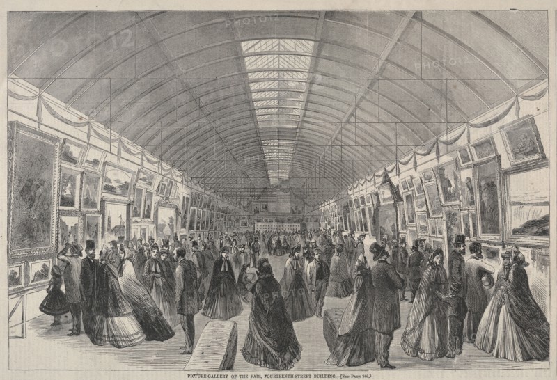 Picture Gallery of the Fair, Fourteenth Street Building. Winslow Homer (American, 1836-1910). Wood engraving