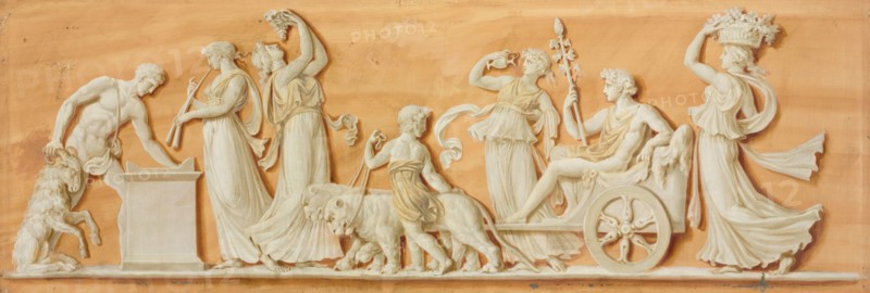Overdoor Painting, 1790s. Pierre Rousseau (French, 1751-1829). Oil on canvas; unframed: 52 x 151 cm (20 1/2 x 59 7/16 in.).