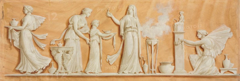 Overdoor Painting, 1790s. Pierre Rousseau (French, 1751-1829). Oil on canvas; unframed: 52 x 151 cm (20 1/2 x 59 7/16 in.).